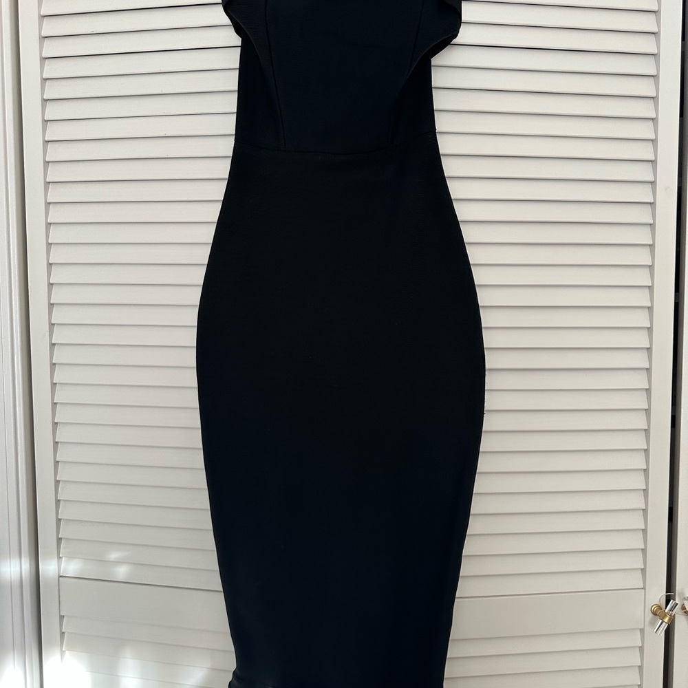 House of CB Classic Black Midi Dress